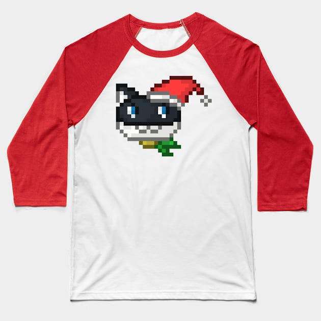 Christmas Morgana Baseball T-Shirt by Tatsu_chan